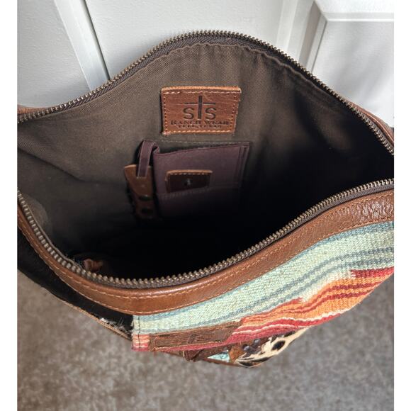 STS Ranchwear Bag Crossbody Purse Cowhide Patchwork Concealed Carry - Picture 5 of 6